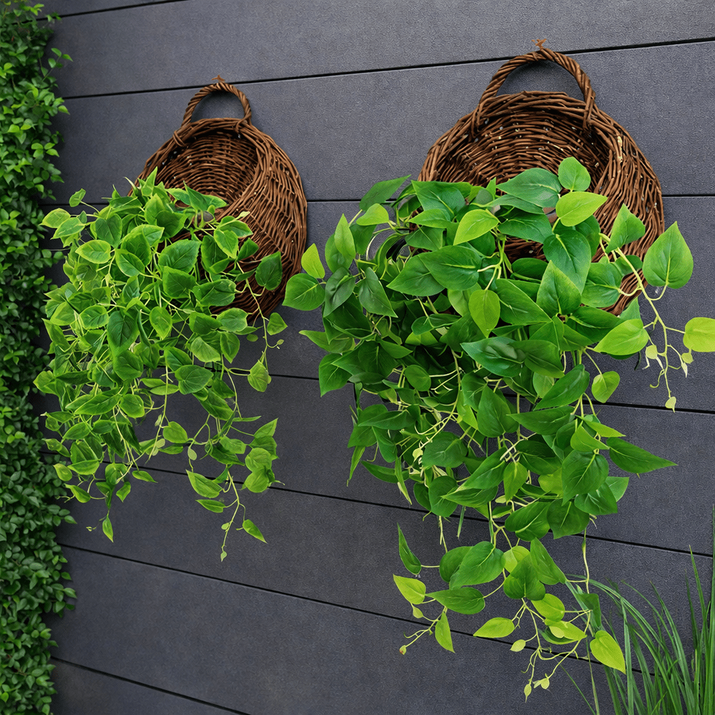 FLORABASK – Elegante Cesto in Vimini per Piante Decorative