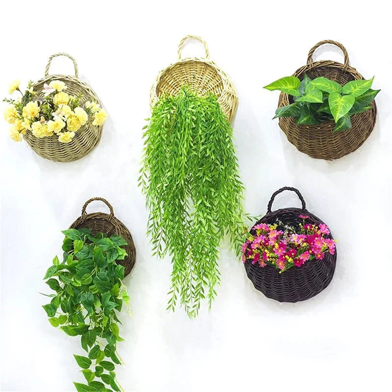 FLORABASK – Elegante Cesto in Vimini per Piante Decorative