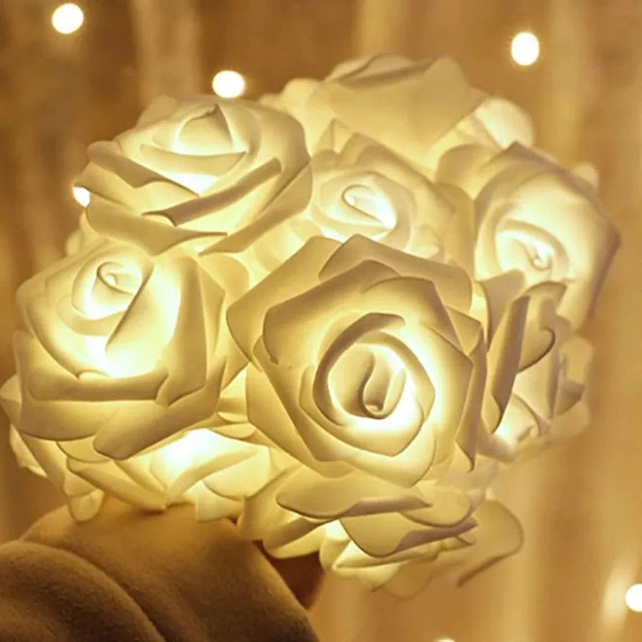 FLORAGLOW – Luci Fatate a Rosa con LED Caldi e Morbidi per un'Atmosfera di San Valentino