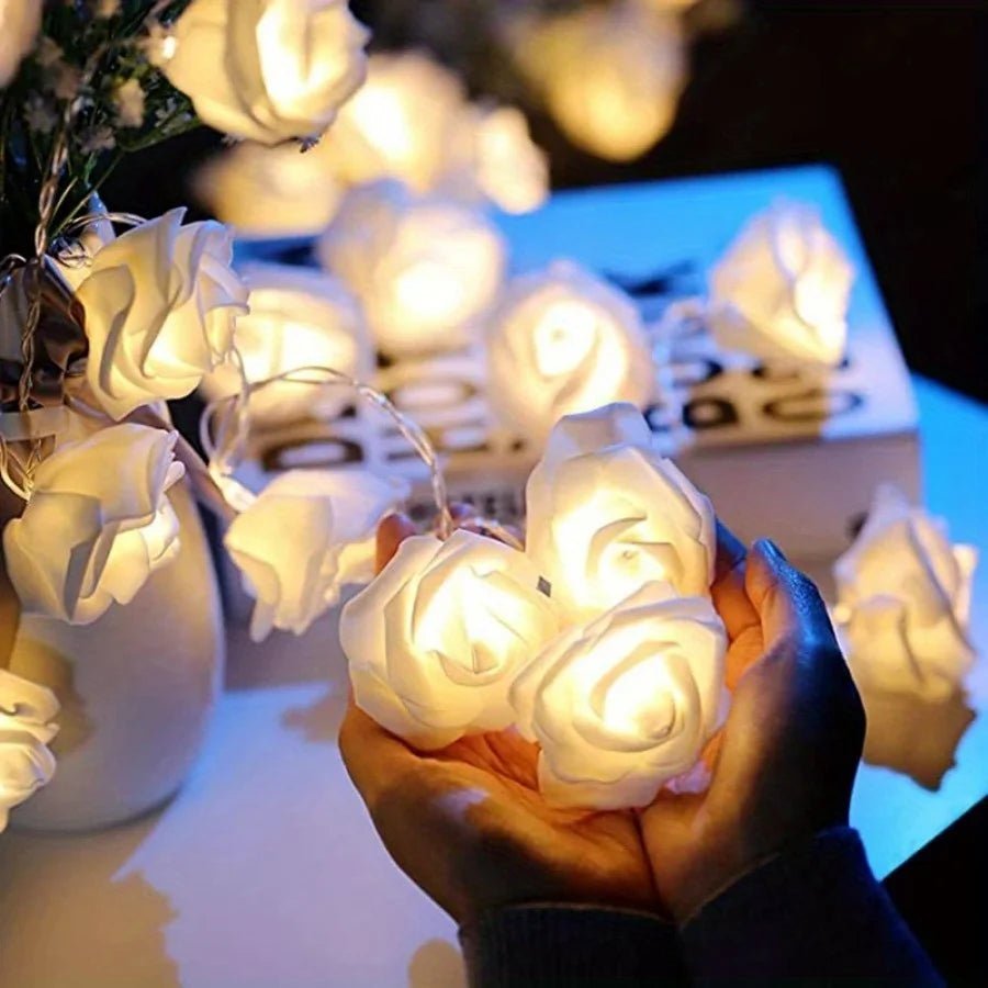 FLORAGLOW – Luci Fatate a Rosa con LED Caldi e Morbidi per un'Atmosfera di San Valentino