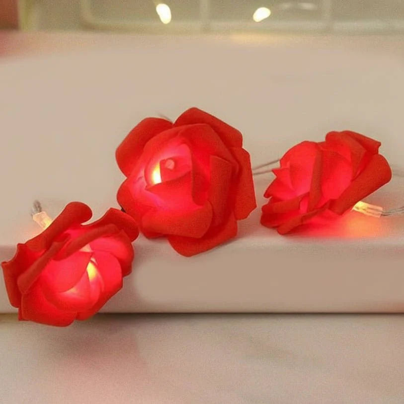 FLORAGLOW – Luci Fatate a Rosa con LED Caldi e Morbidi per un'Atmosfera di San Valentino