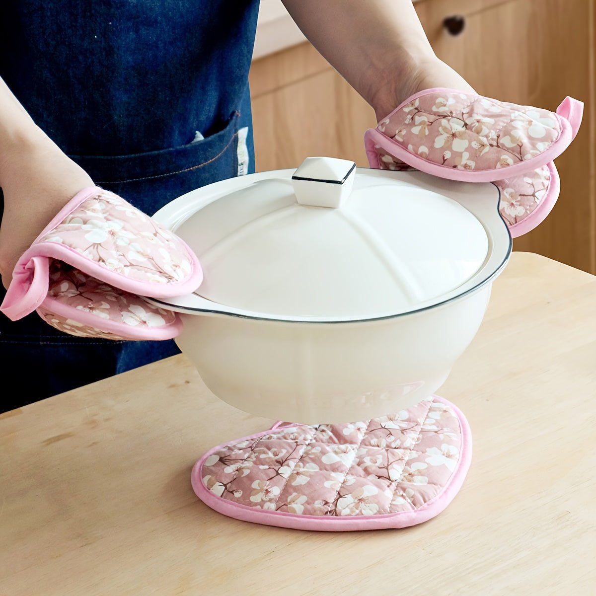 FLORALHEART – Presine Vintage a Forma di Cuore con Resistenza al Calore