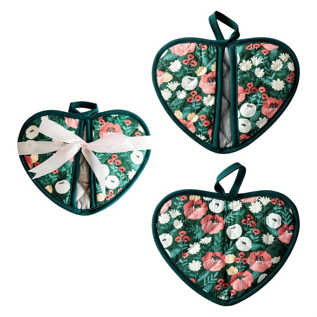FLORALHEART – Presine Vintage a Forma di Cuore con Resistenza al Calore