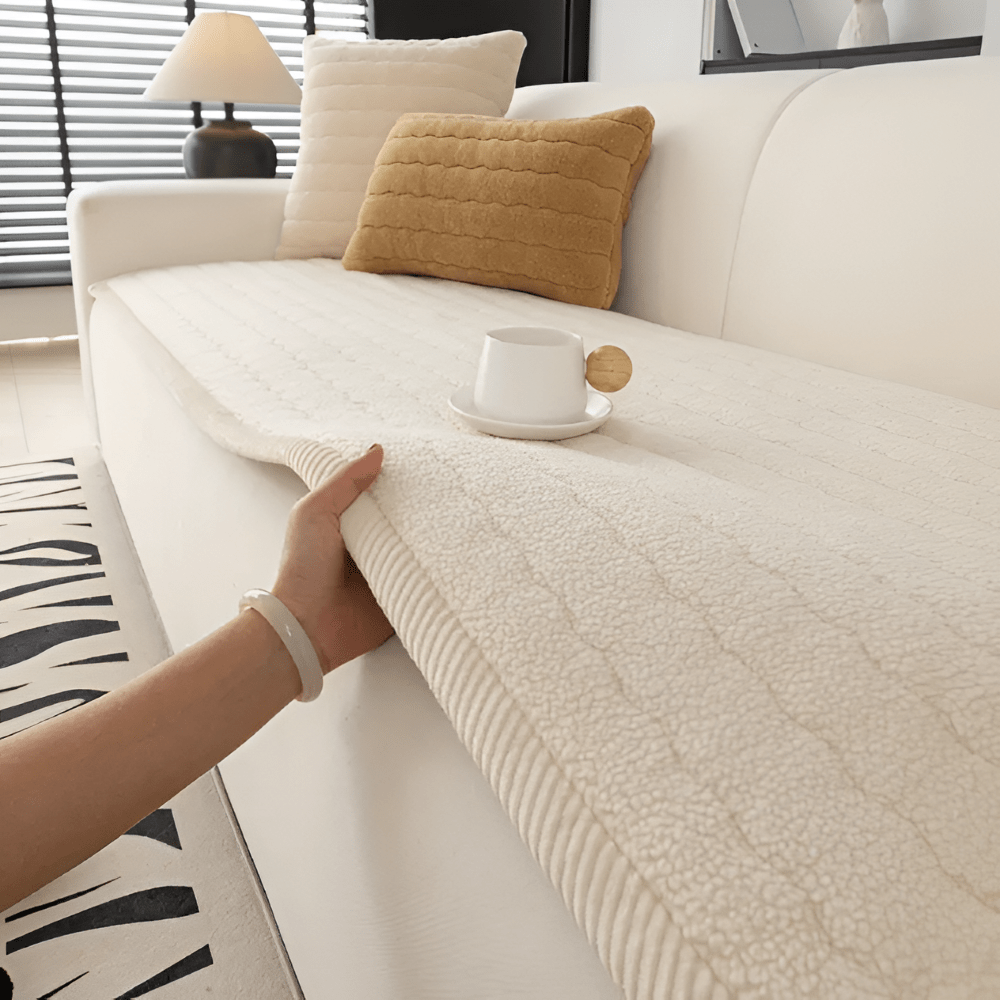 FURNICOZY – Copertura Sofà Morbida Antiscivolo per Comfort Quotidiano Pet-Friendly