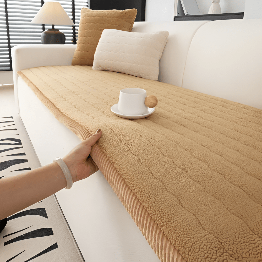 FURNICOZY – Copertura Sofà Morbida Antiscivolo per Comfort Quotidiano Pet-Friendly