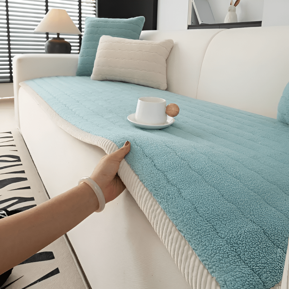 FURNICOZY – Copertura Sofà Morbida Antiscivolo per Comfort Quotidiano Pet-Friendly