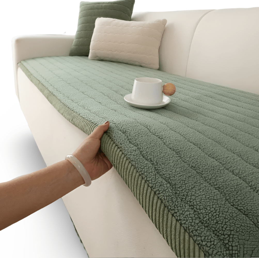 FURNICOZY – Copertura Sofà Morbida Antiscivolo per Comfort Quotidiano Pet-Friendly