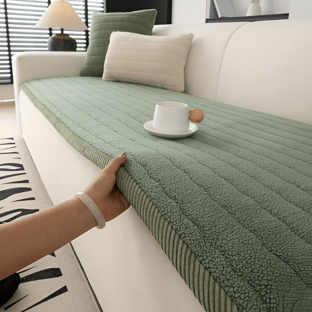 FURNICOZY – Copertura Sofà Morbida Antiscivolo per Comfort Quotidiano Pet-Friendly