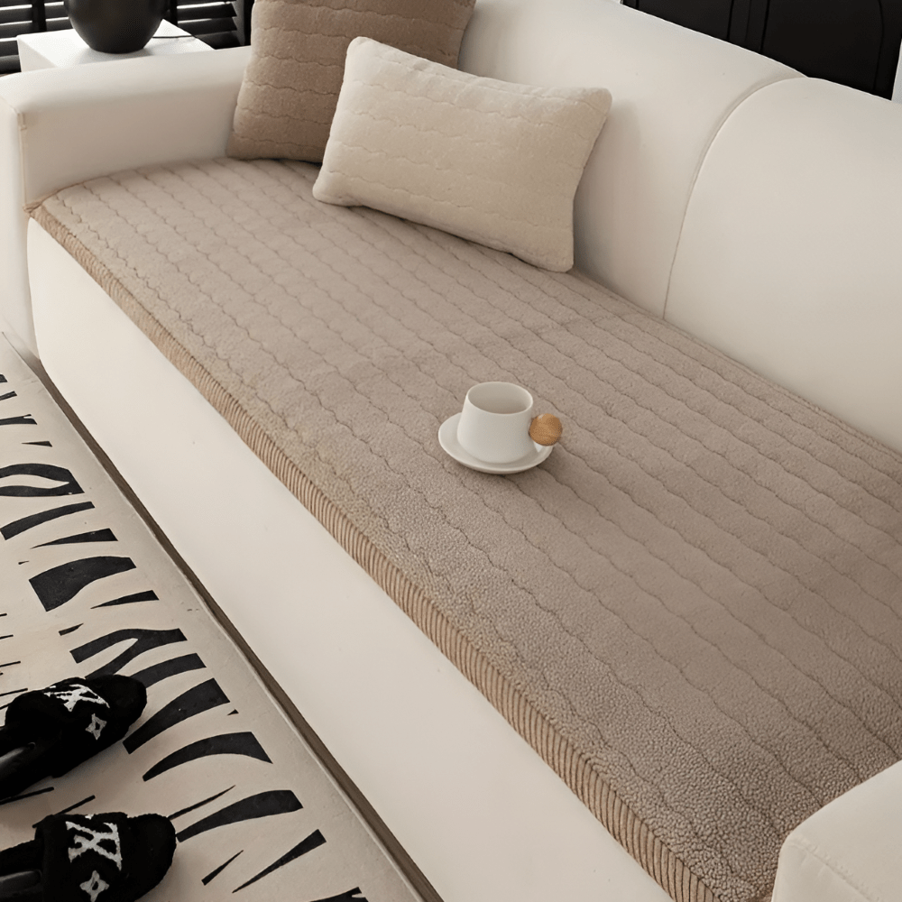 FURNICOZY – Copertura Sofà Morbida Antiscivolo per Comfort Quotidiano Pet-Friendly
