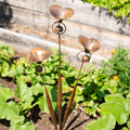 Stecca da giardino Calla-Lillie Tripla con Campane in Ottone