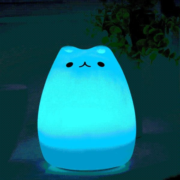 Lampada notturna per gatti che cambia colore