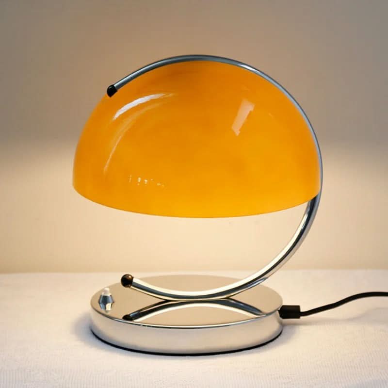 Lampada da Tavolo in Vetro a Forma di Fungo in Stile Danese