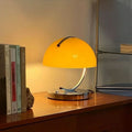 Lampada da Tavolo in Vetro a Forma di Fungo in Stile Danese