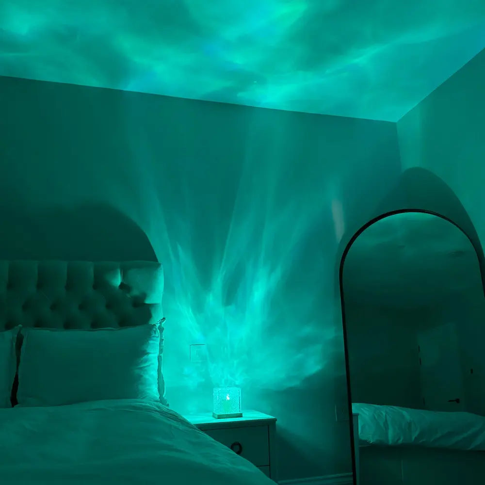 Serox | Lampada Cubica LED con Effetto Aurora Luce Ambientale a 16 Colori