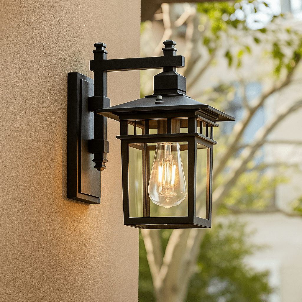 Lampada da Parete Esterna GlowGuard – Luce Regolabile e Resistente alle Intemperie per Esterni