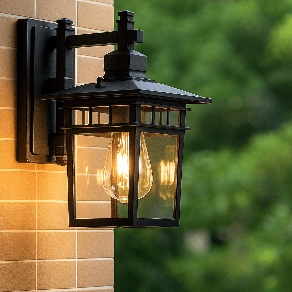 Lampada da Parete Esterna GlowGuard – Luce Regolabile e Resistente alle Intemperie per Esterni