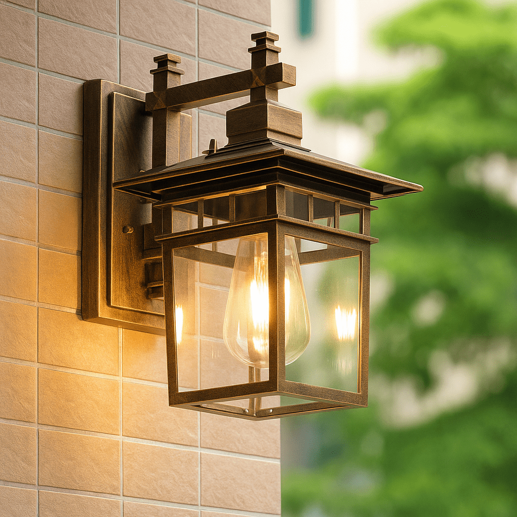 Lampada da Parete Esterna GlowGuard – Luce Regolabile e Resistente alle Intemperie per Esterni