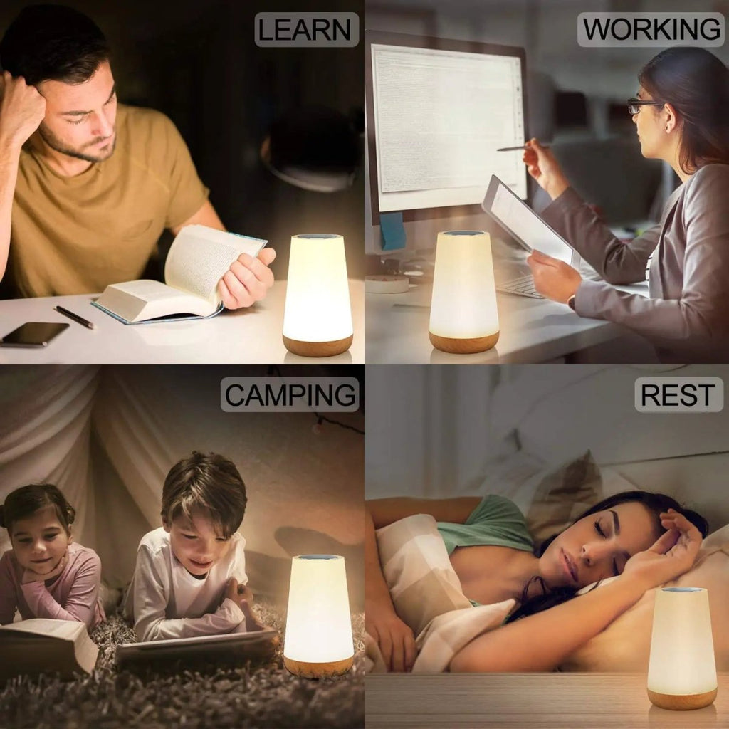 GLOWMATE – Luce Notturna LED Portatile con Dimmer Touch e Telecomando