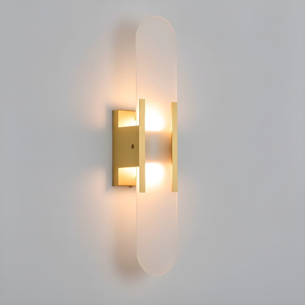 GOLDARC – Elegante Lampada da Parete LED Nera e Oro