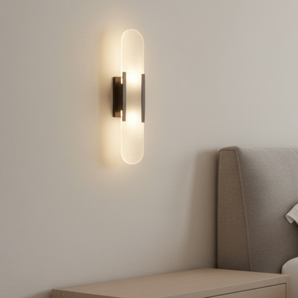 GOLDARC – Elegante Lampada da Parete LED Nera e Oro