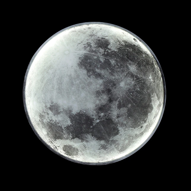 Lampada da Parete Dimmabile a Forma di Luna con Telecomando