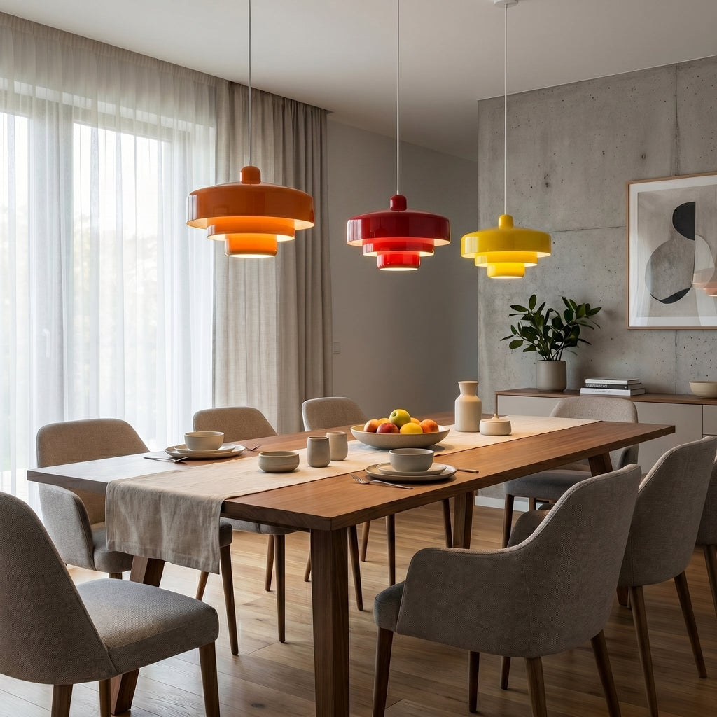 Lampada a sospensione dal design moderno a tre strati