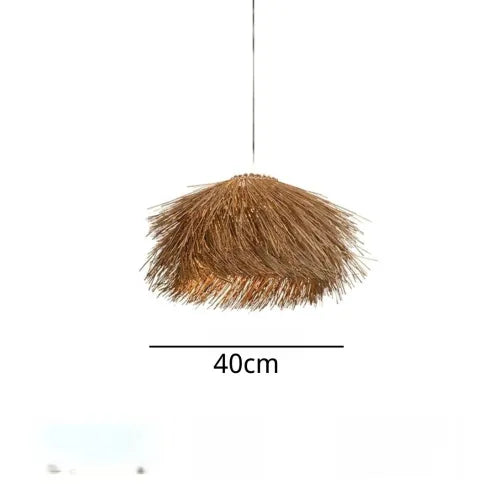 Lampada a Sospensione in Rattan Fatta a Mano per un Atmosfera Calda e Naturale in Casa
