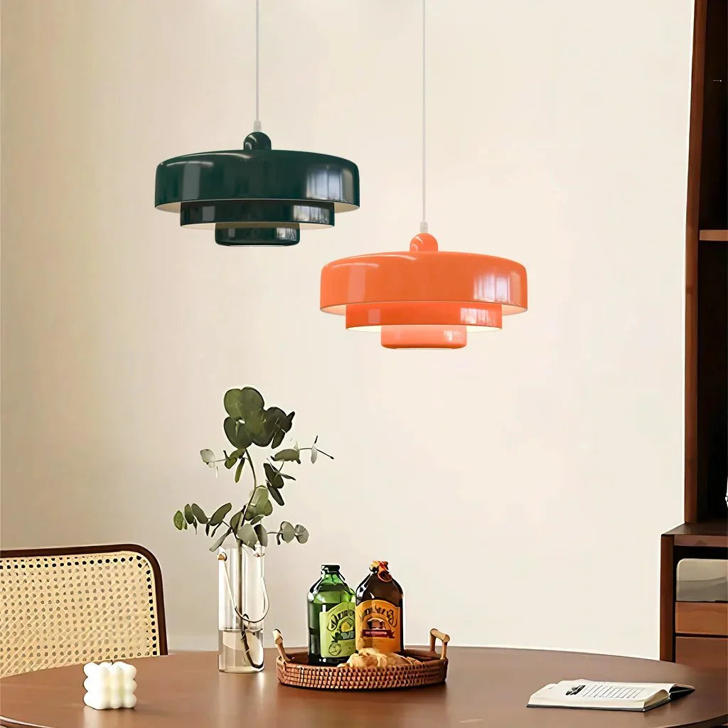 Lampada a sospensione dal design moderno a tre strati