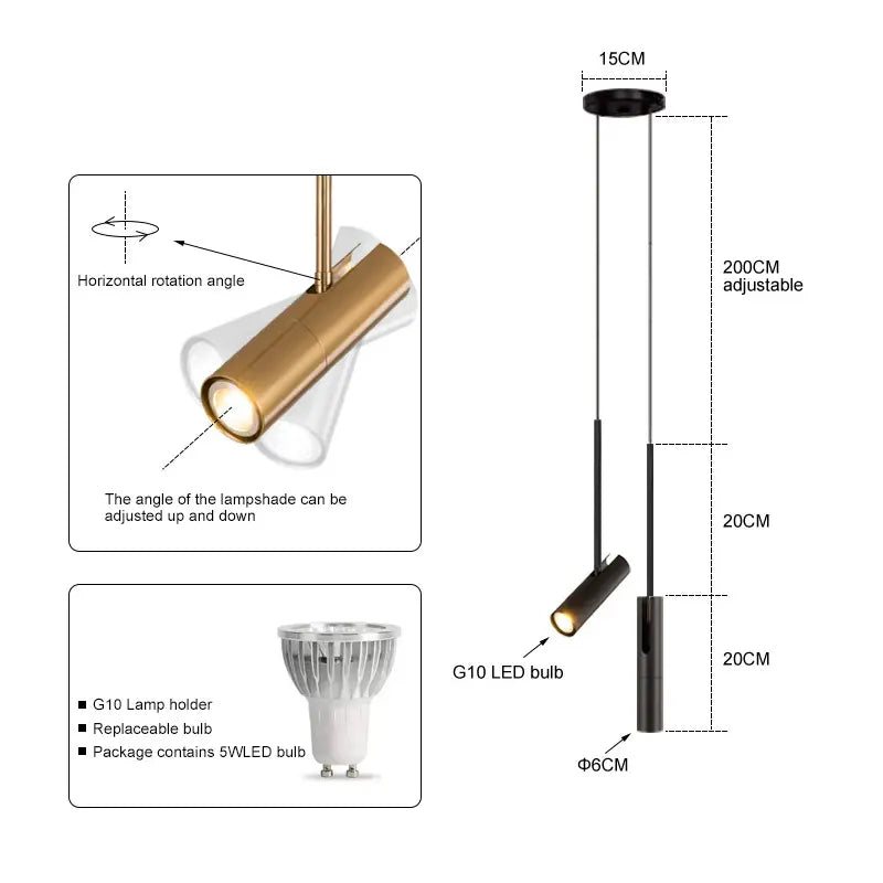 Nysaia - Moderna Lampada a Sospensione LED per Camera da Letto