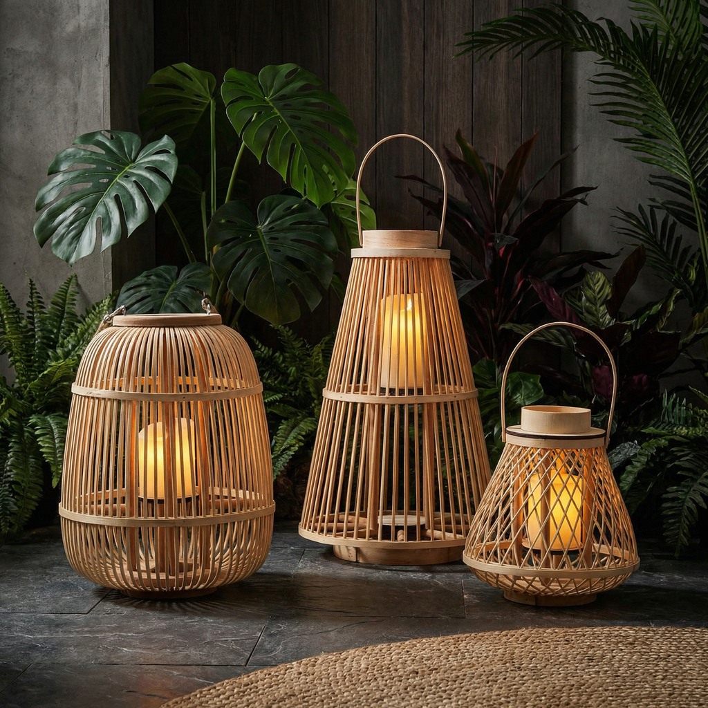 Lanterna in Rattan