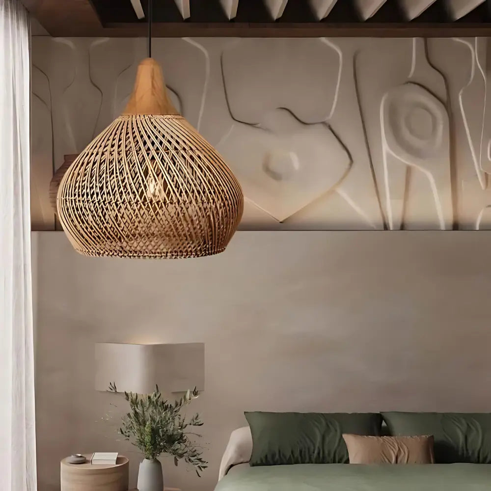 Lampada in Rattan Naturale