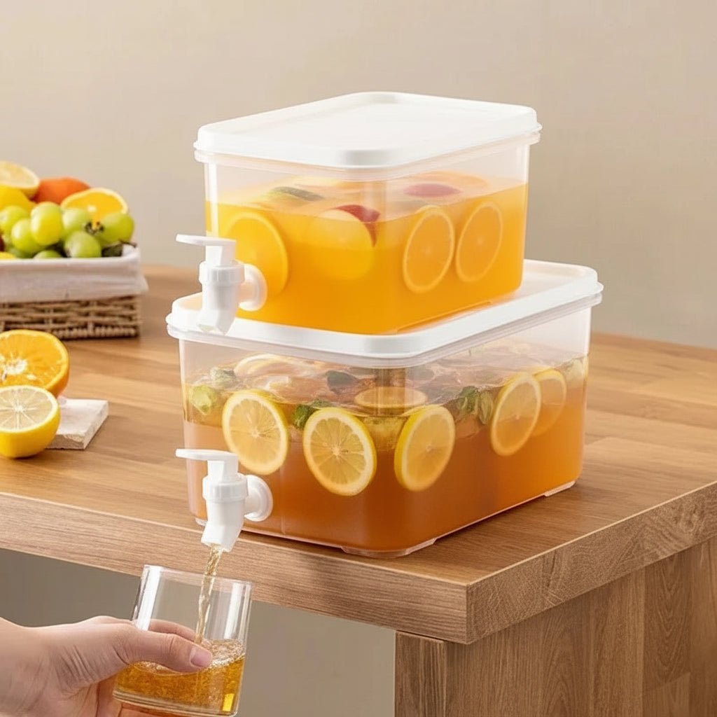 HYDRATANK – Distributore d'Acqua Fredda da 5L con Rubinetto Facile da Versare, Costruzione in Plastica PP Resistente