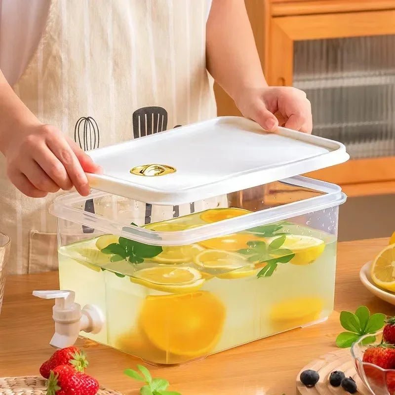 HYDRATANK – Distributore d'Acqua Fredda da 5L con Rubinetto Facile da Versare, Costruzione in Plastica PP Resistente