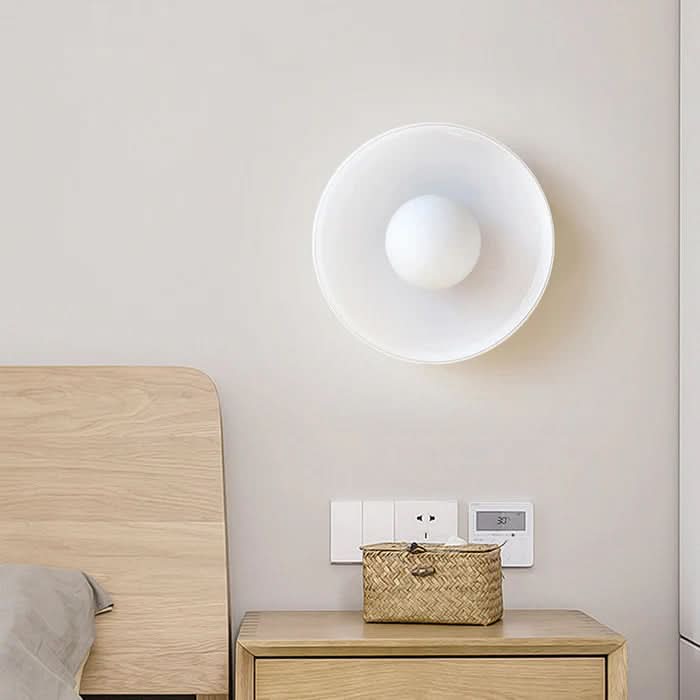 Lampada da Soffitto Rotonda dal Design Moderno – Lampada in Vetro Elegante per Interni Contemporanei