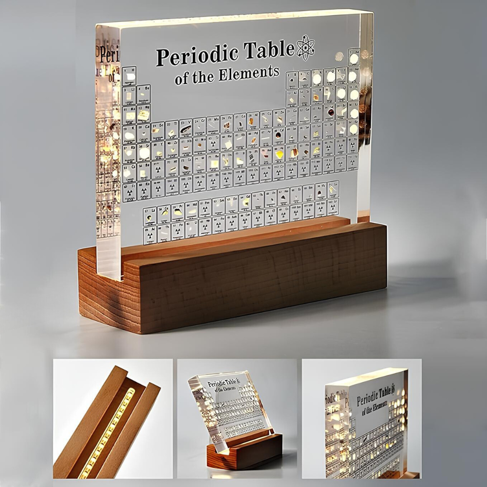 Sistema Periodico Illuminato con Elementi Reali - Elementa