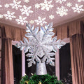 LED Fiocco di Neve Punta per Albero di Natale | Luce Magica ed Effetto Rotante | PVC