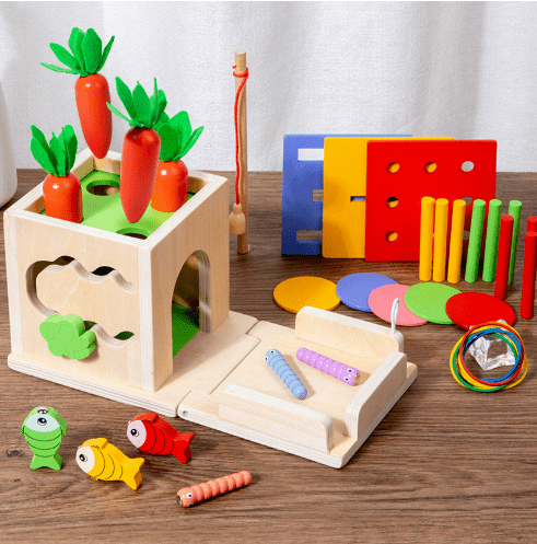 ActivityCube – Scatola di giocattoli Montessori con 8 attività didattiche per neonati