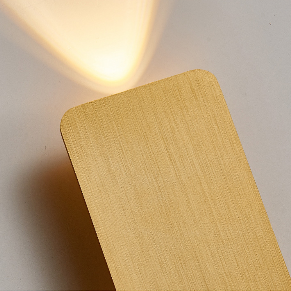 Florynne | Lampada da Parete LED Rettangolare Moderna in Finiture Metalliche Contemporanee