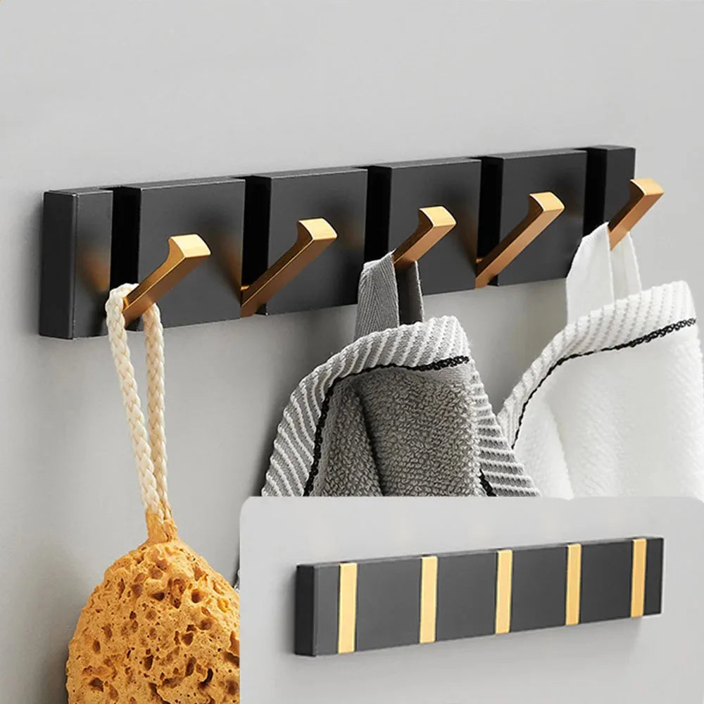 Gancio da Parete Pieghevole Minimalista – Design in Acciaio Inossidabile per Ingresso e Bagno