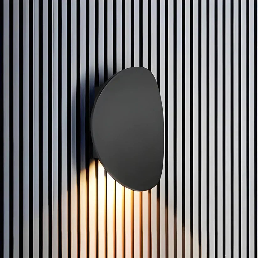 Lampada da Parete in Metallo a Disco Moderno