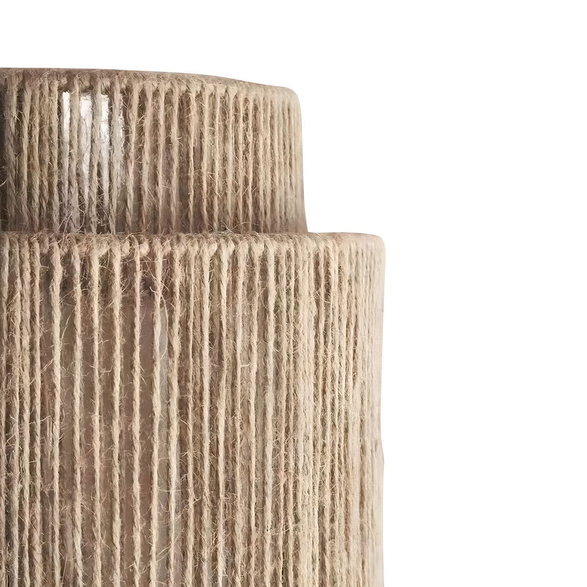 Lampada da Parete in Cordone Naturale con Bulbo LED
