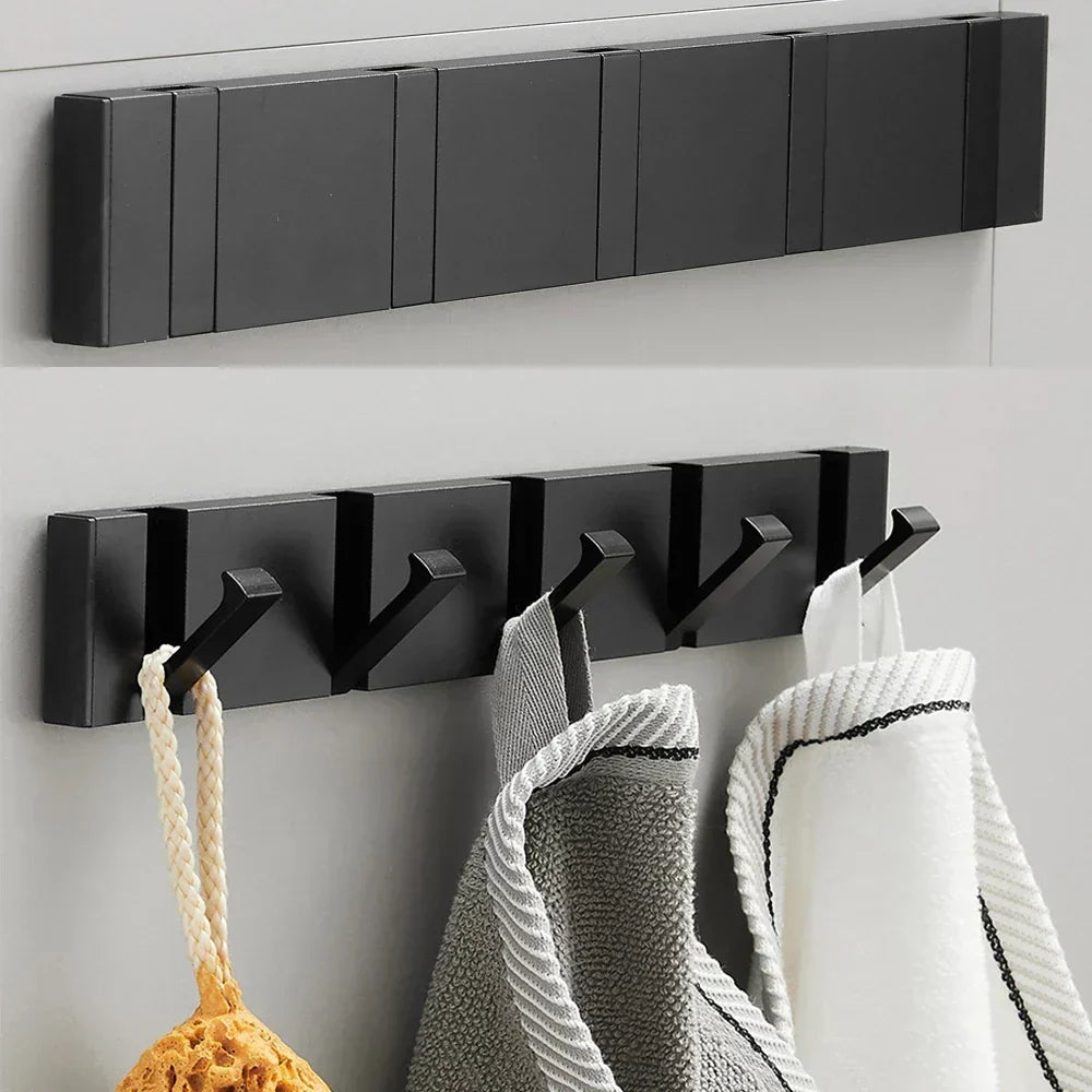 Gancio da Parete Pieghevole Minimalista – Design in Acciaio Inossidabile per Ingresso e Bagno