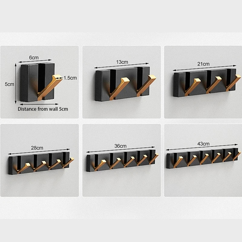 Gancio da Parete Pieghevole Minimalista – Design in Acciaio Inossidabile per Ingresso e Bagno