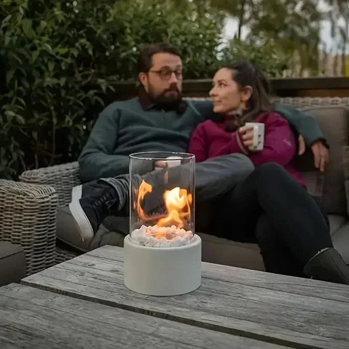 Lanterna da Tavolo Moderna con Effetto Fiamma Tremolante