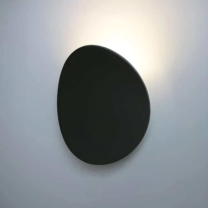 Lampada da Parete in Metallo a Disco Moderno