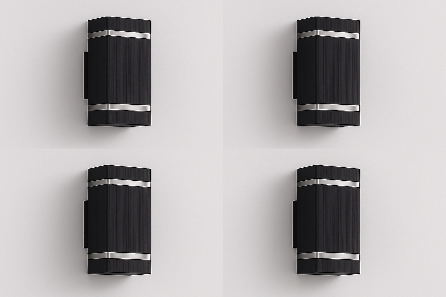 Lampada da Parete Esterna Moderna con Luce Su e Giù e Design Resistente alle Intemperie
