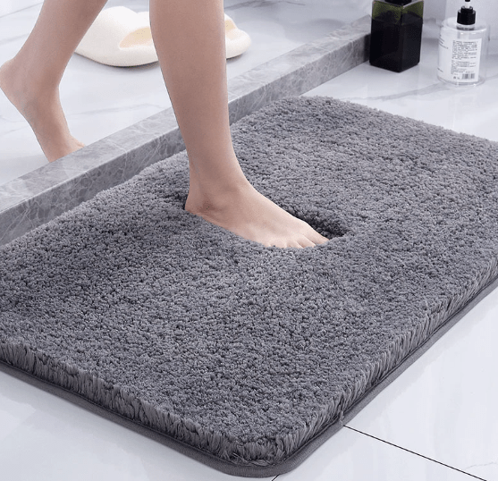 Tappetino da bagno di lusso super spesso con superficie ultra morbida e parte inferiore antiscivolo