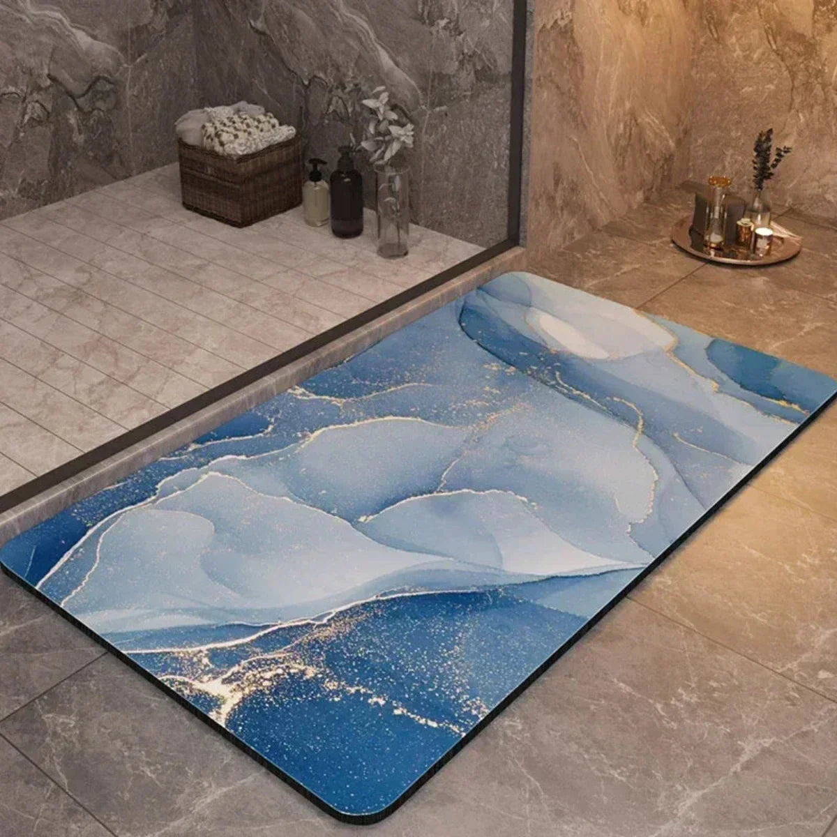Tappetino Antiscivolo ad Asciugatura Rapida – Sicuro e Confortevole per Bagno e Doccia