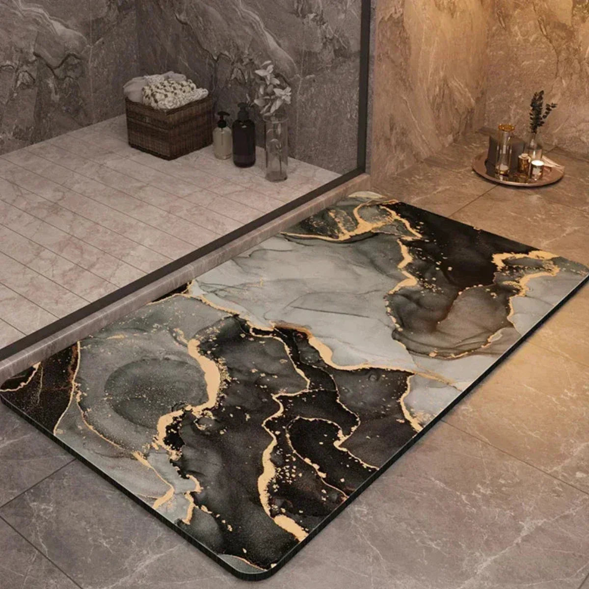 Tappetino Antiscivolo ad Asciugatura Rapida – Sicuro e Confortevole per Bagno e Doccia