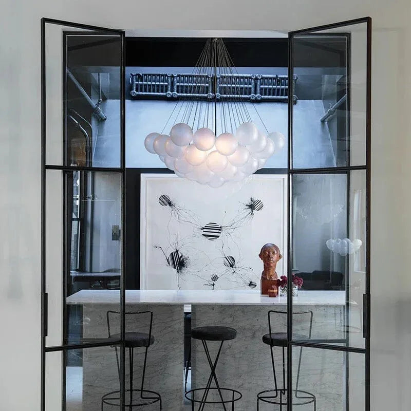 Lampadario Karlene con Palline Opache